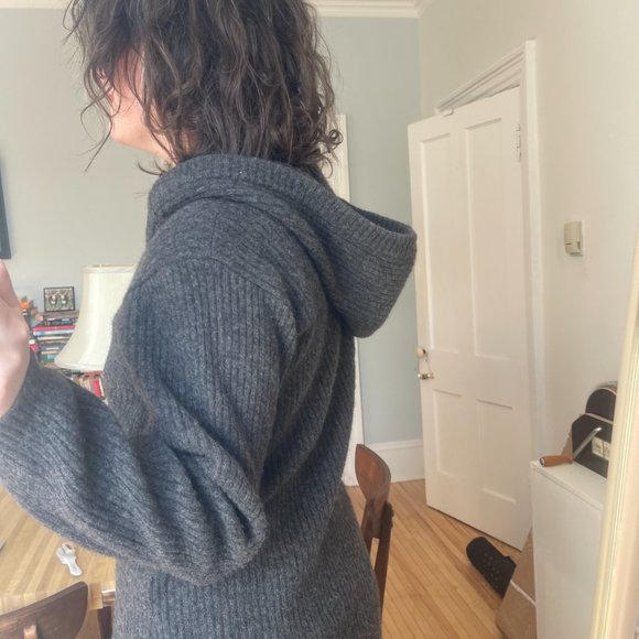 Vintage Fashion Bug Wool Hooded Clasp Cardigan Size M - Picture 9 of 9